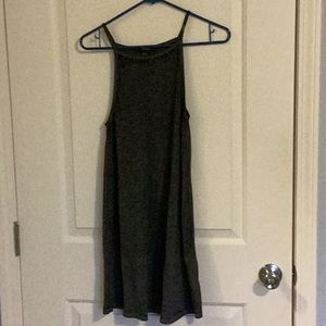 Forever 21 charcoal spaghetti strap tank dress, extra small in good condition